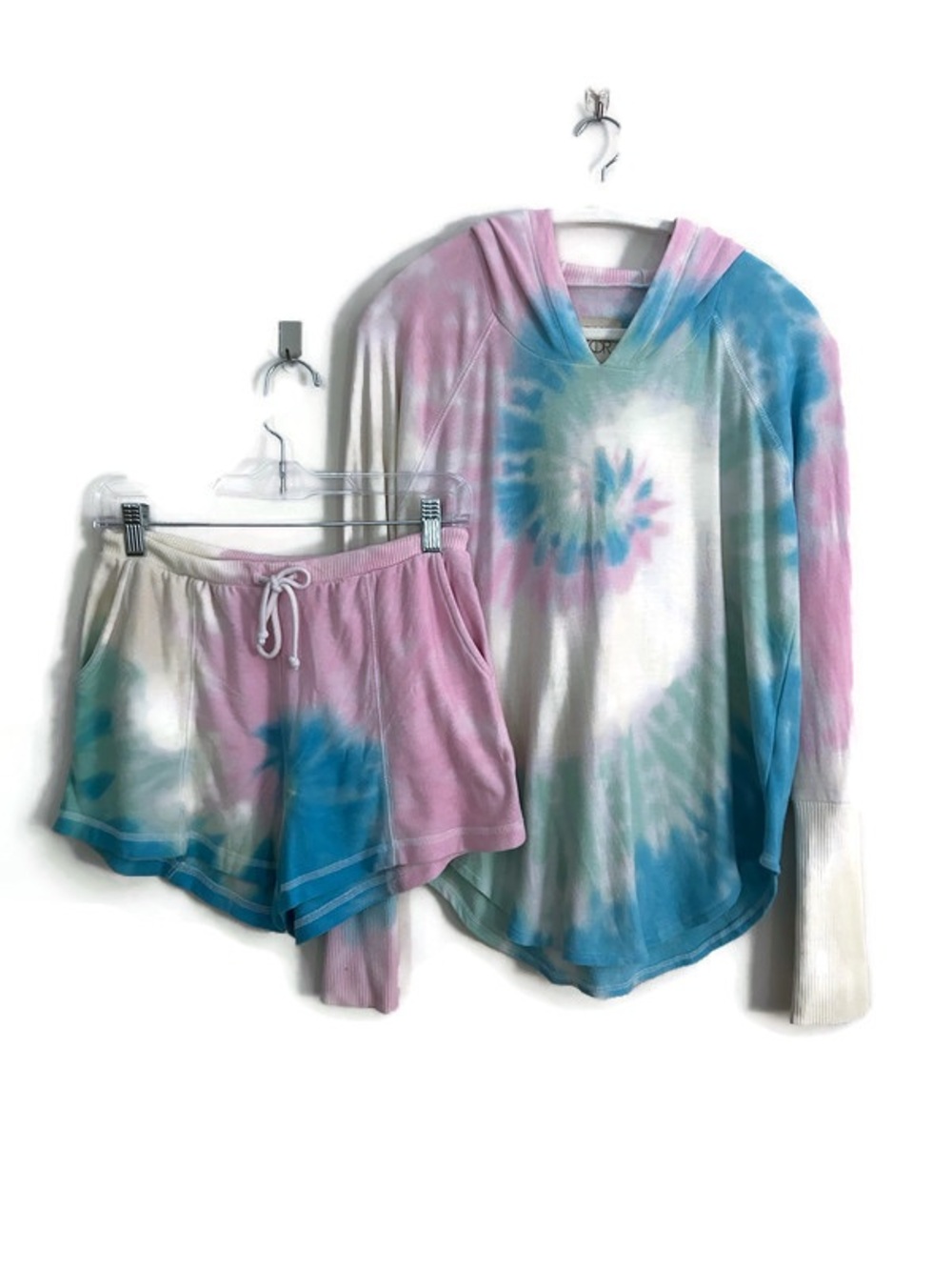 Chaser Tie-Dye Hoodie & Shorts Lounge Set